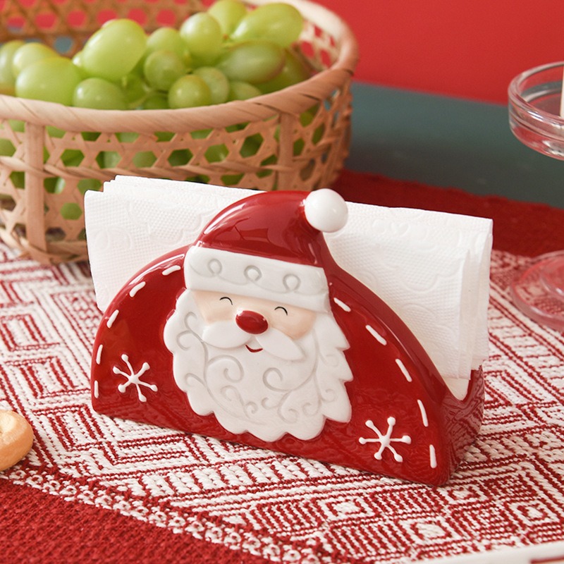 Ceramic Santa Napkin Holder