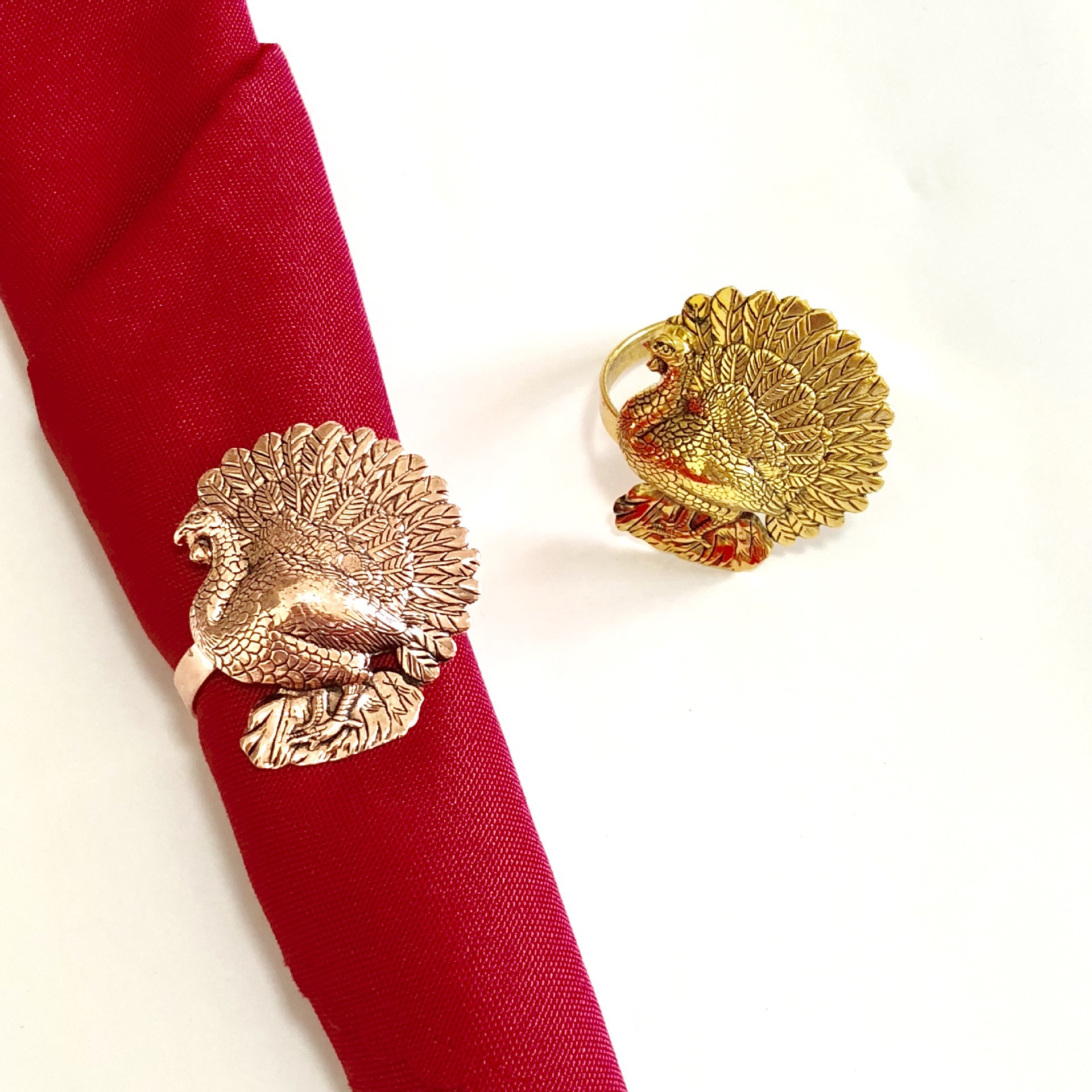 Peacock Napkin Rings