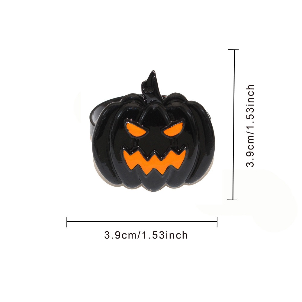 Black Pumpkin Napkin Rings