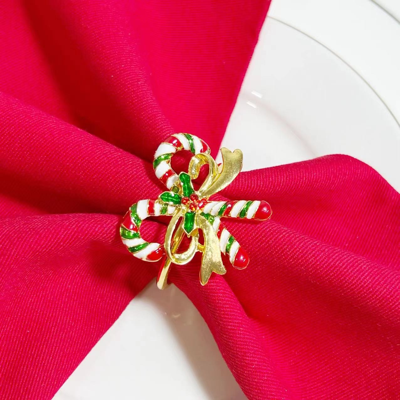 Candy Cane Napkin Rings