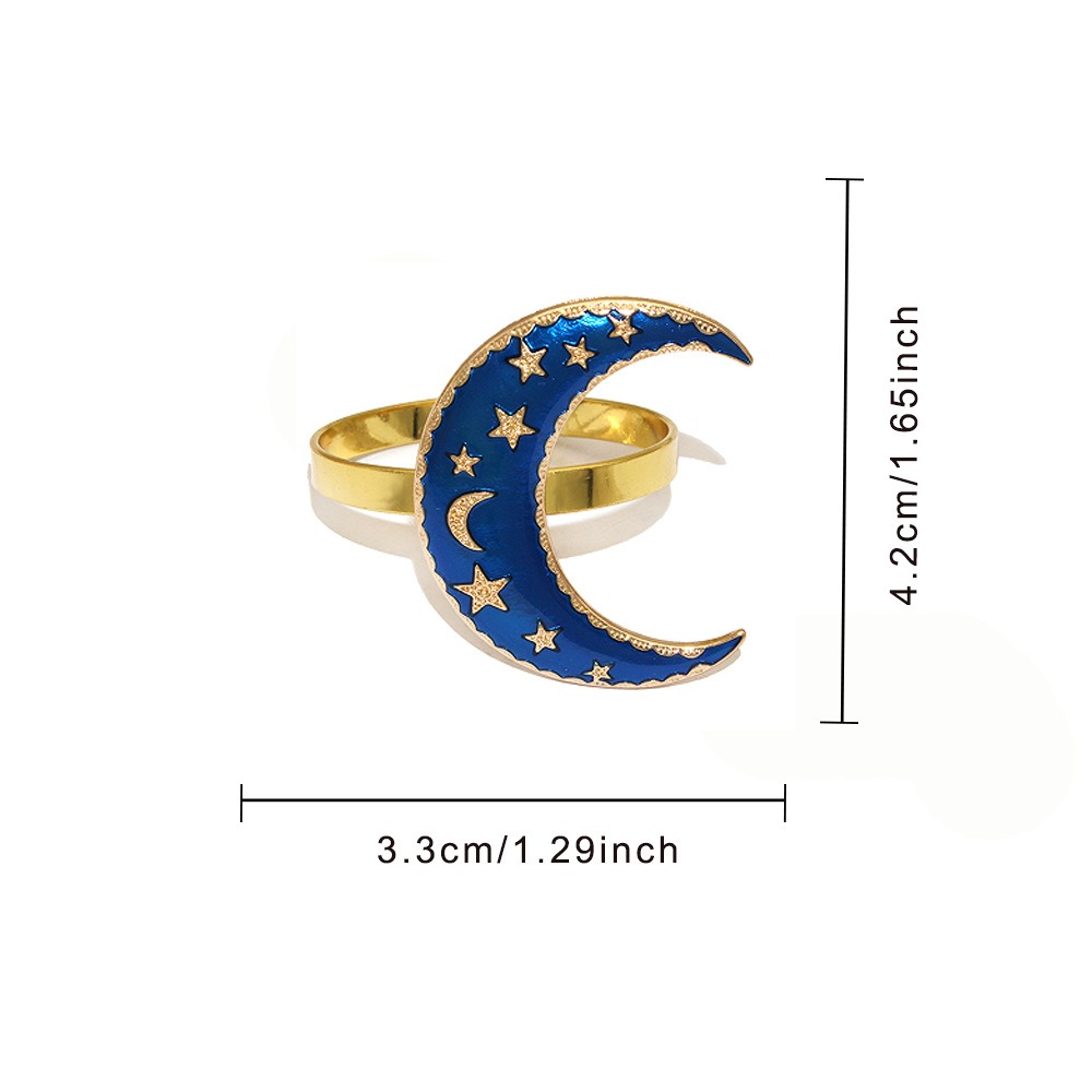 Blue Moon Hanukkah Napkin Rings