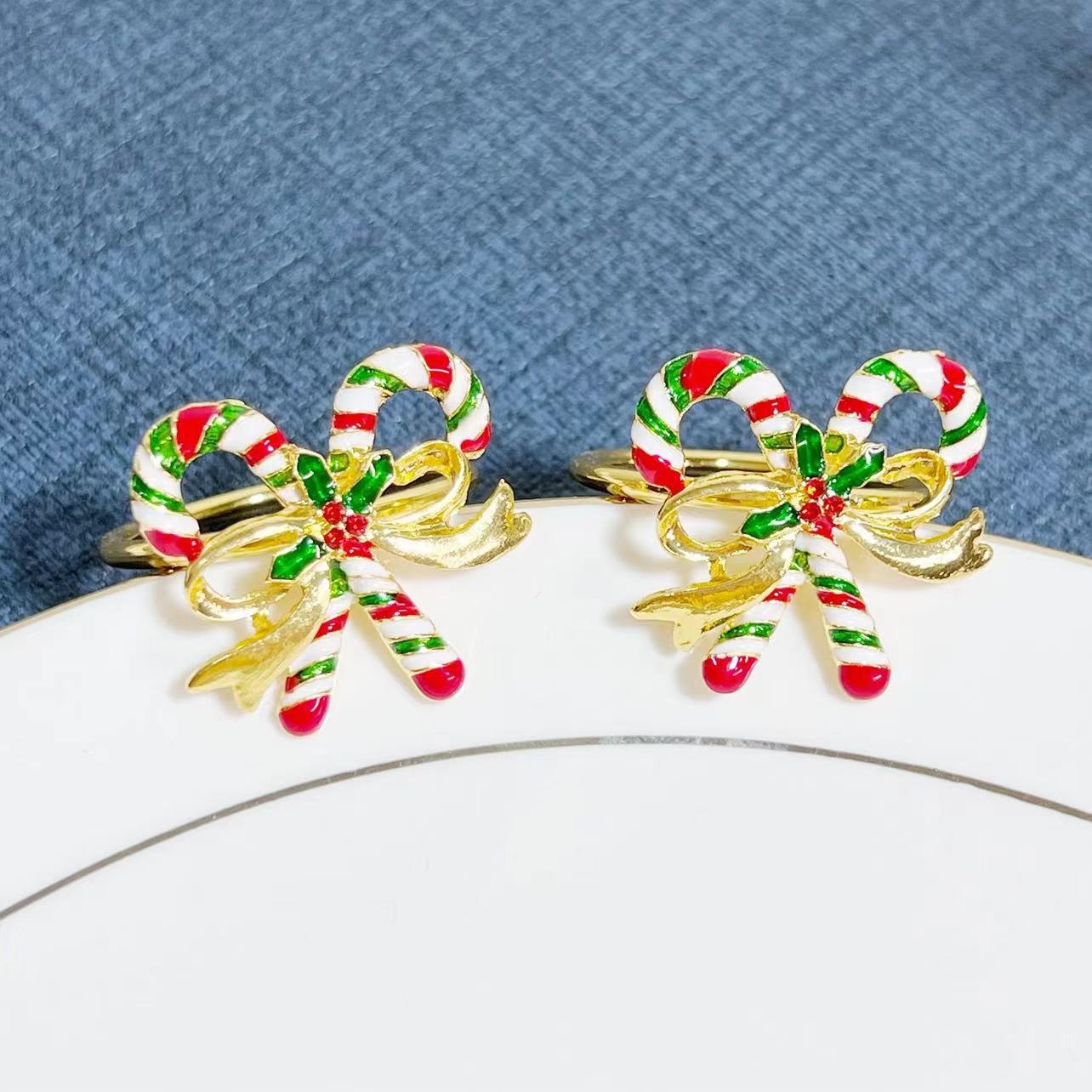 Candy Cane Napkin Rings
