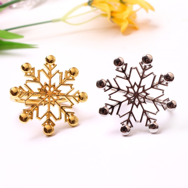 Snowflake Napkin Rings Set of 100 for Winter Wedding