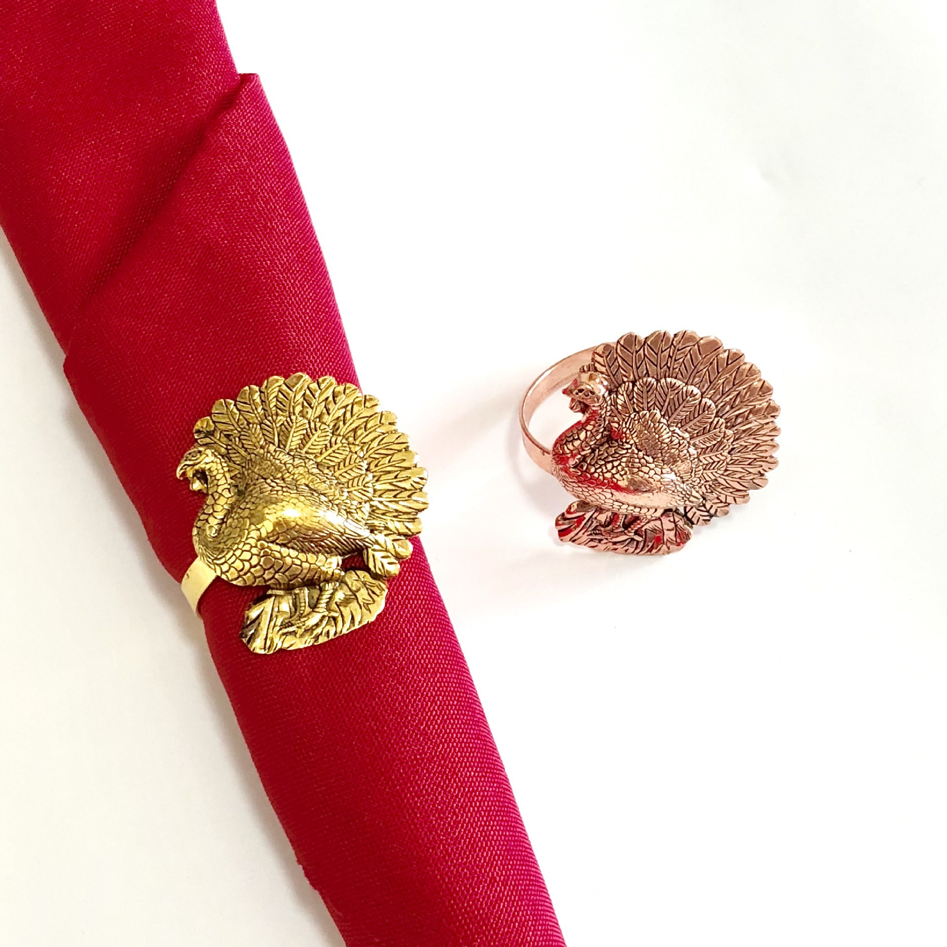 Peacock Napkin Rings