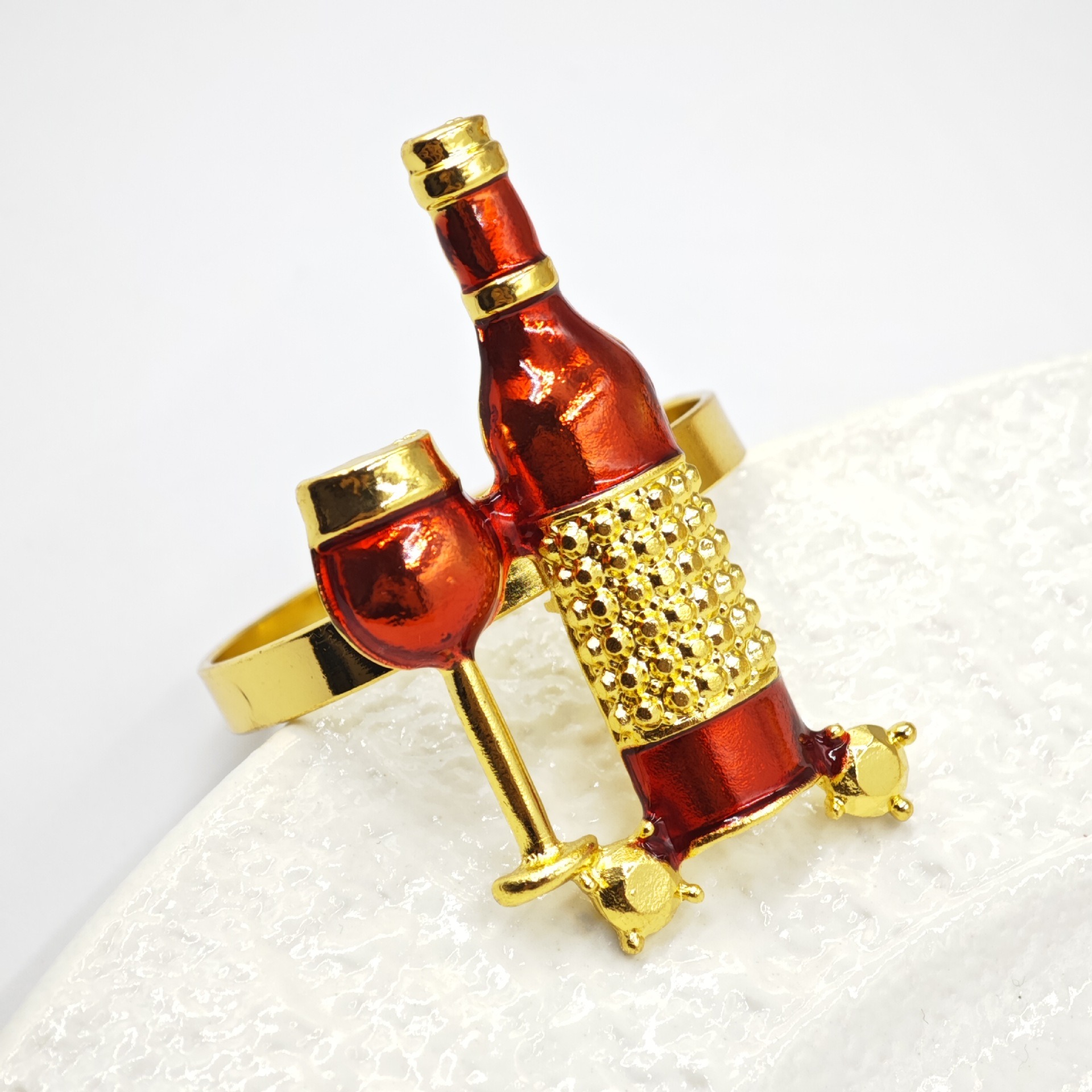 Wine Bottle Napkin Rings