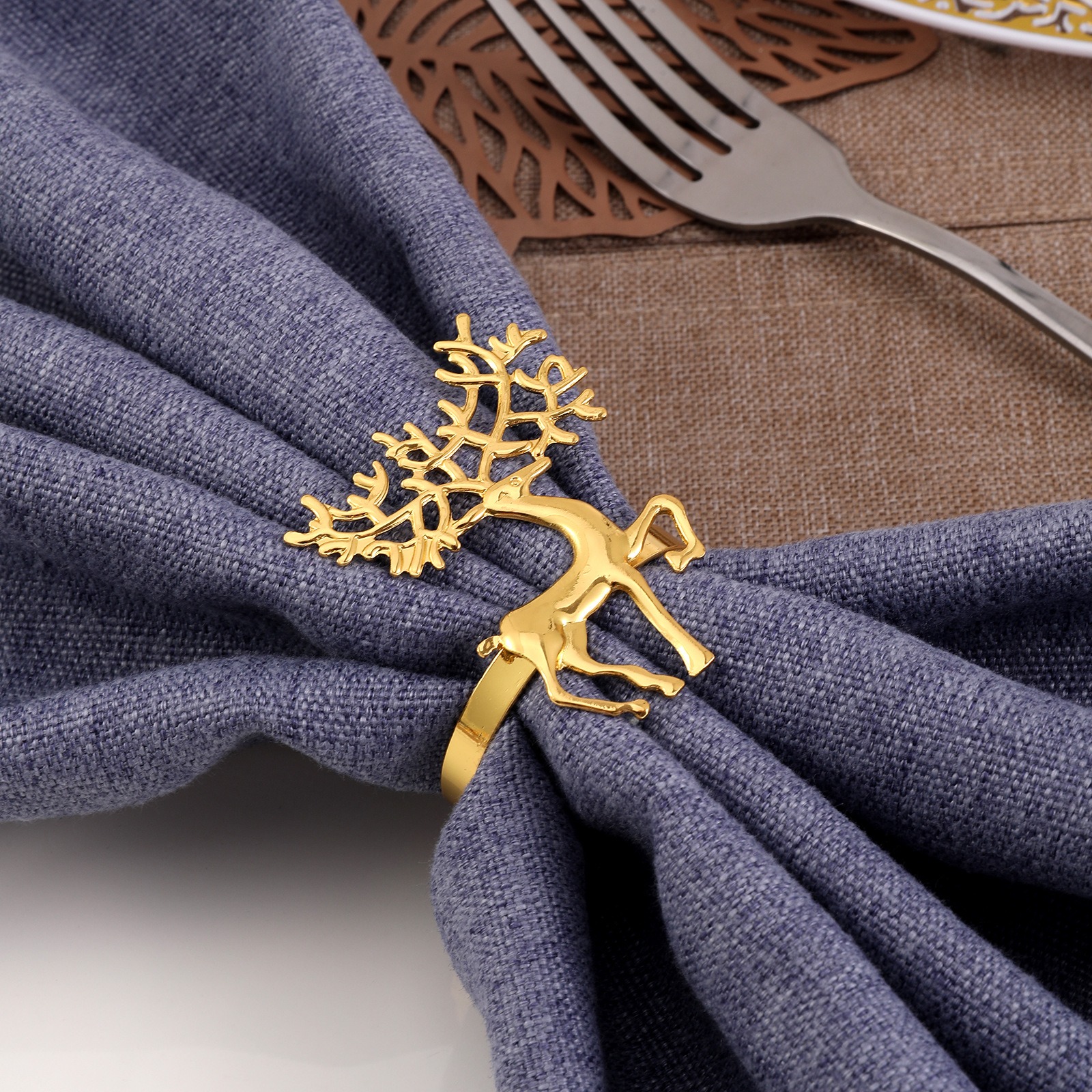 Silver Antler Napkin Rings