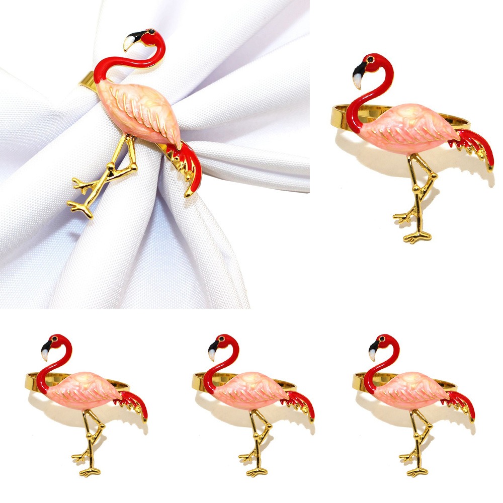 Pink Flamingo Napkin Rings