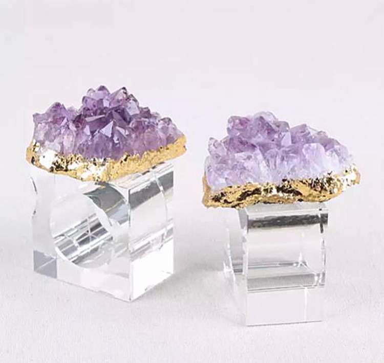 Amethyst Napkin Rings