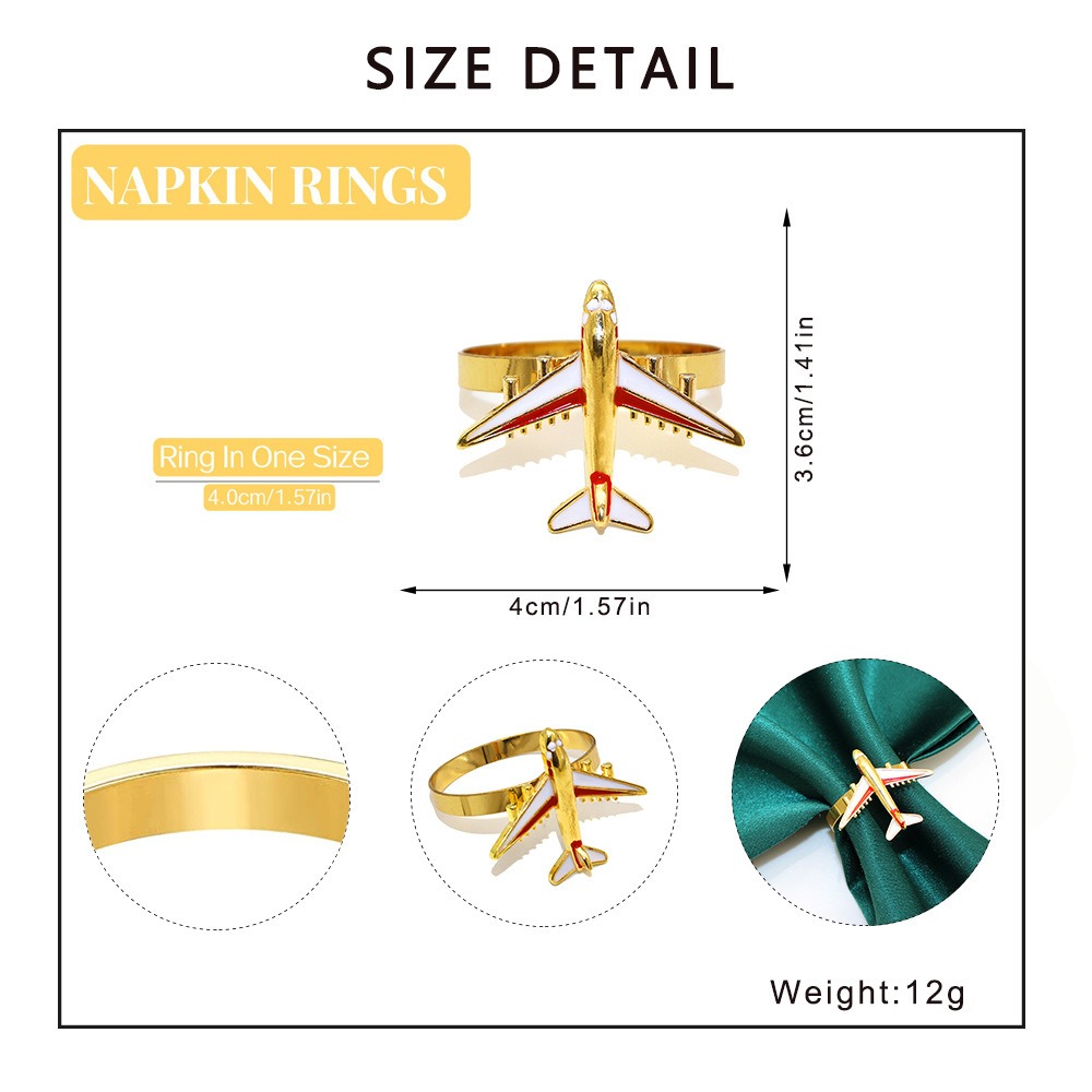Airplane Napkin Rings