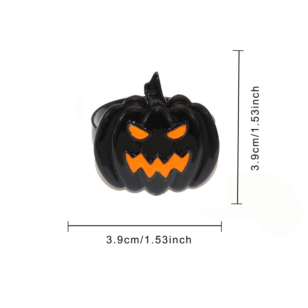 Black Pumpkin Napkin Rings