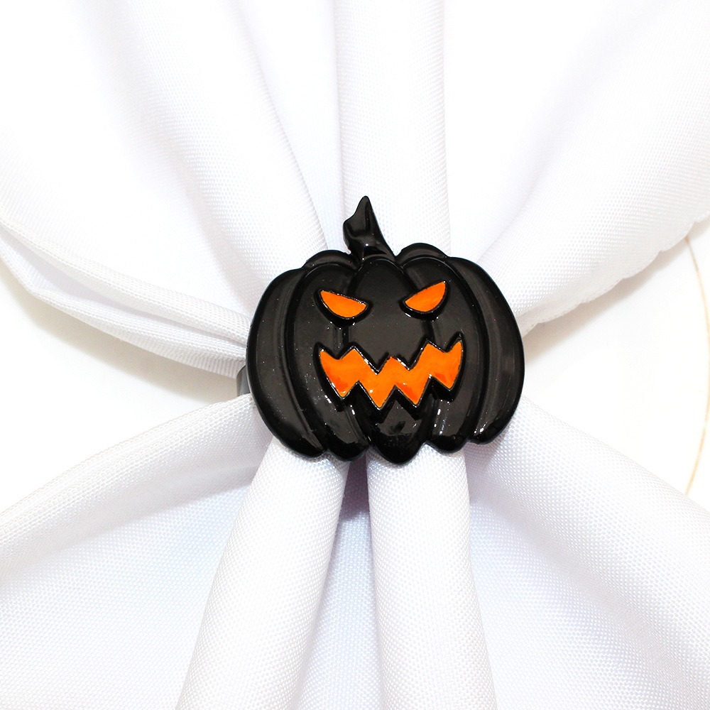 Black Pumpkin Napkin Rings