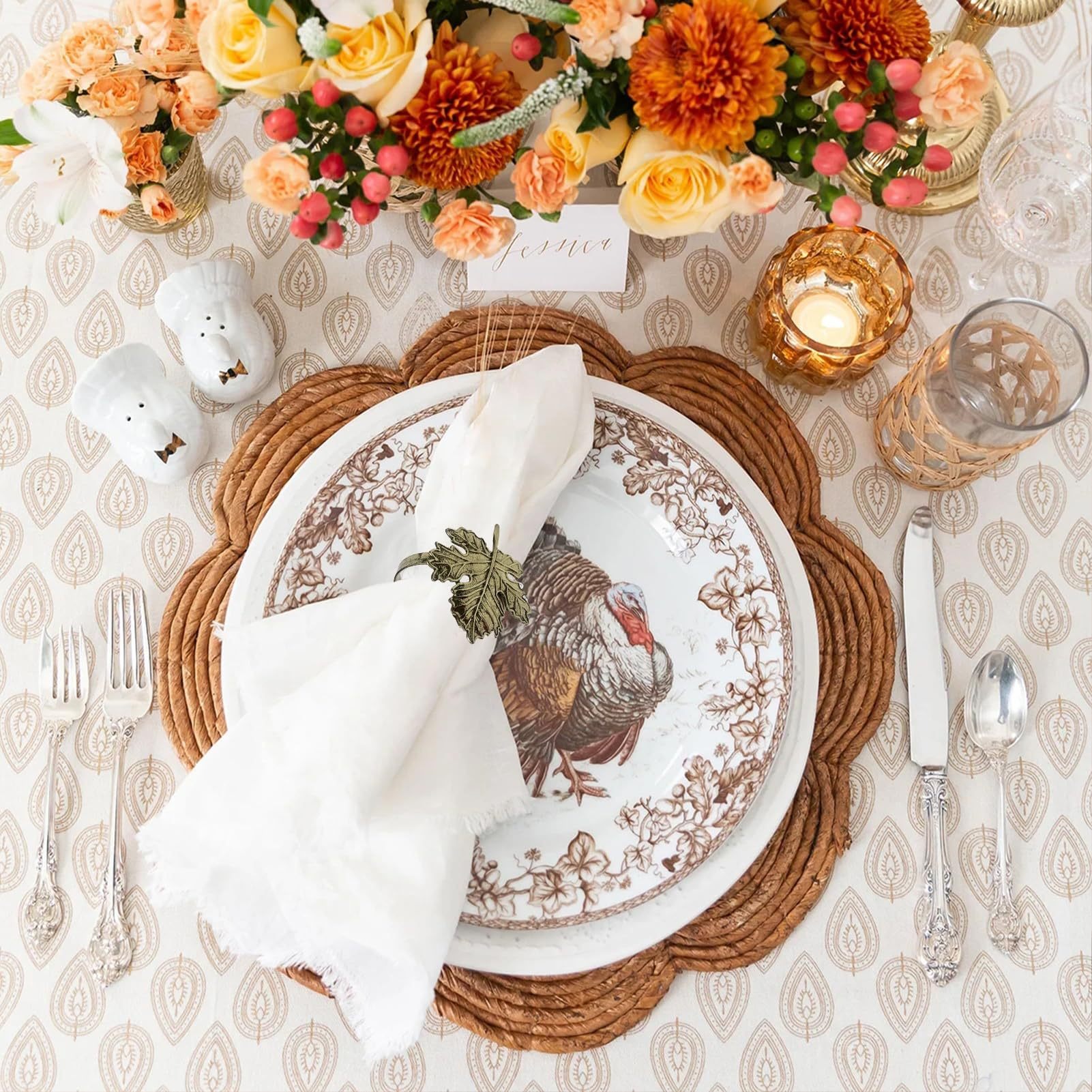 Maple Leaves Napkin Rings