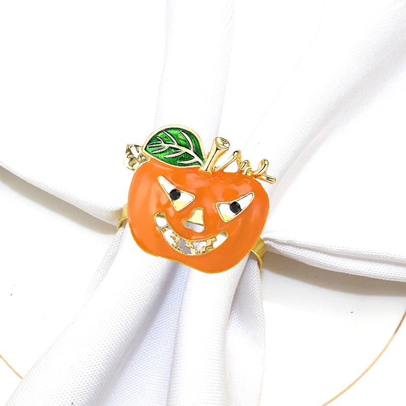 Orange Pumpkin Napkin Rings