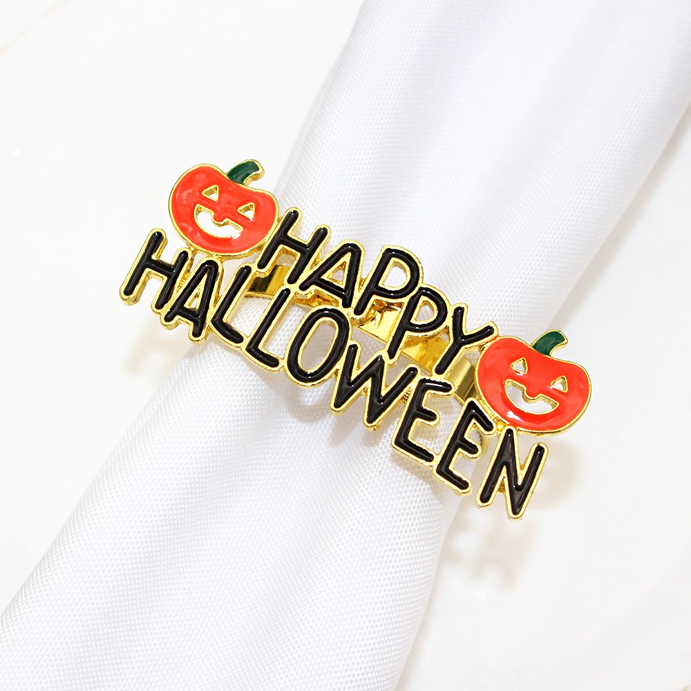 Alphabet Happy Halloween Napkin Rings