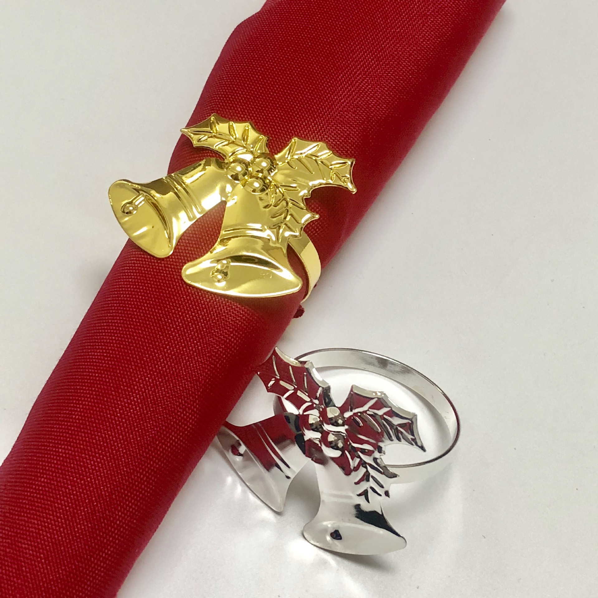Silver Bell Napkin Rings