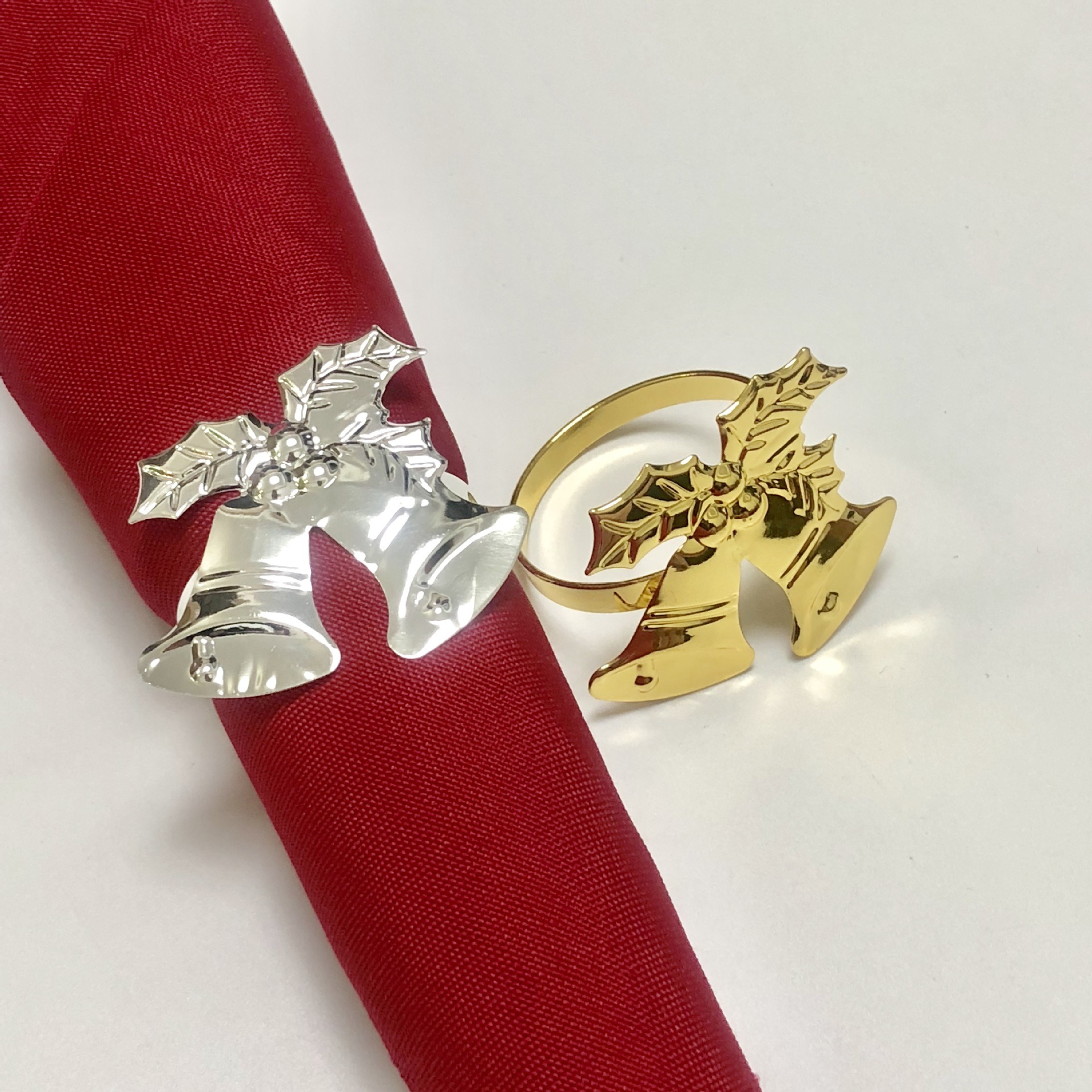 Silver Bell Napkin Rings