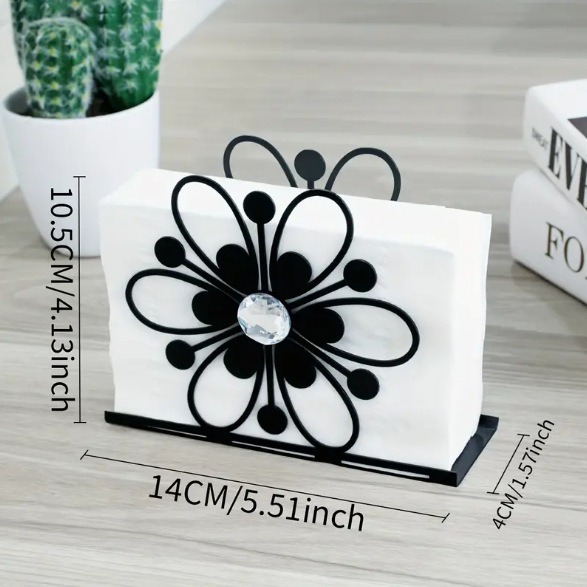 Metal Flower Napkin Holder