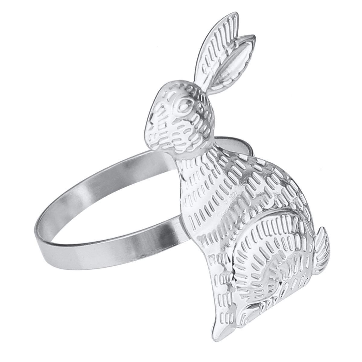 Silver Bunny Napkin Rings