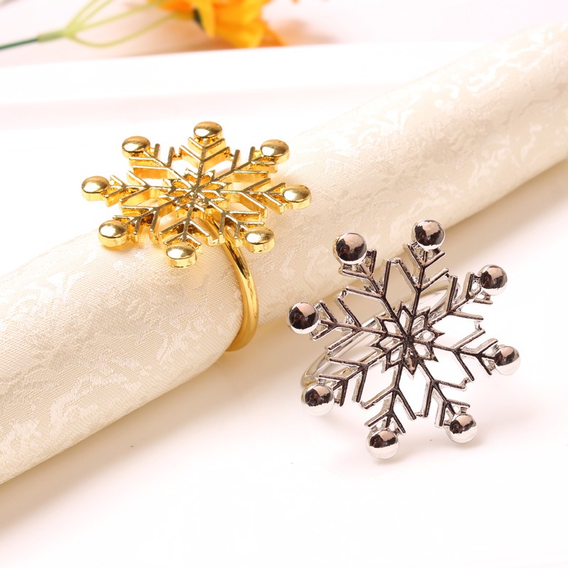 Snowflake Napkin Rings Set of 100 for Winter Wedding