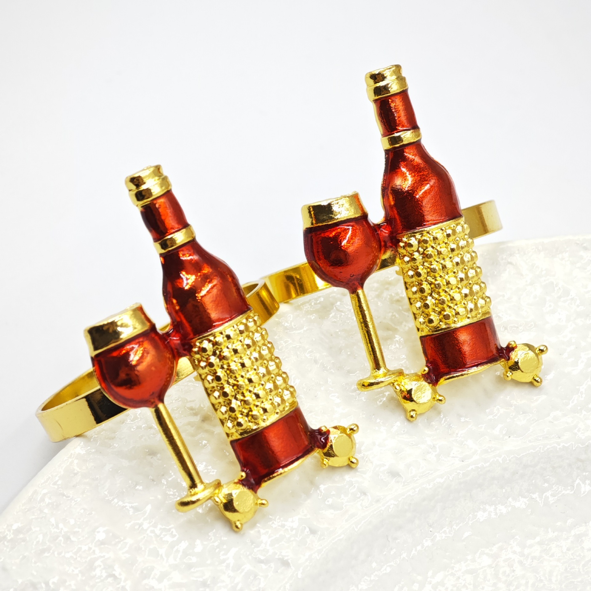 Wine Bottle Napkin Rings