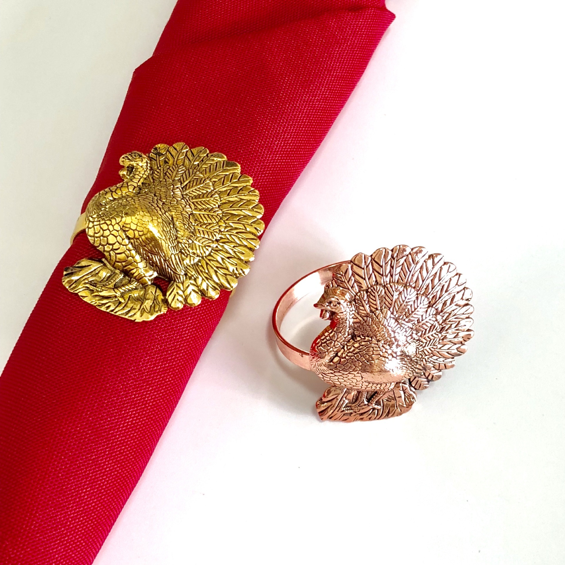 Peacock Napkin Rings