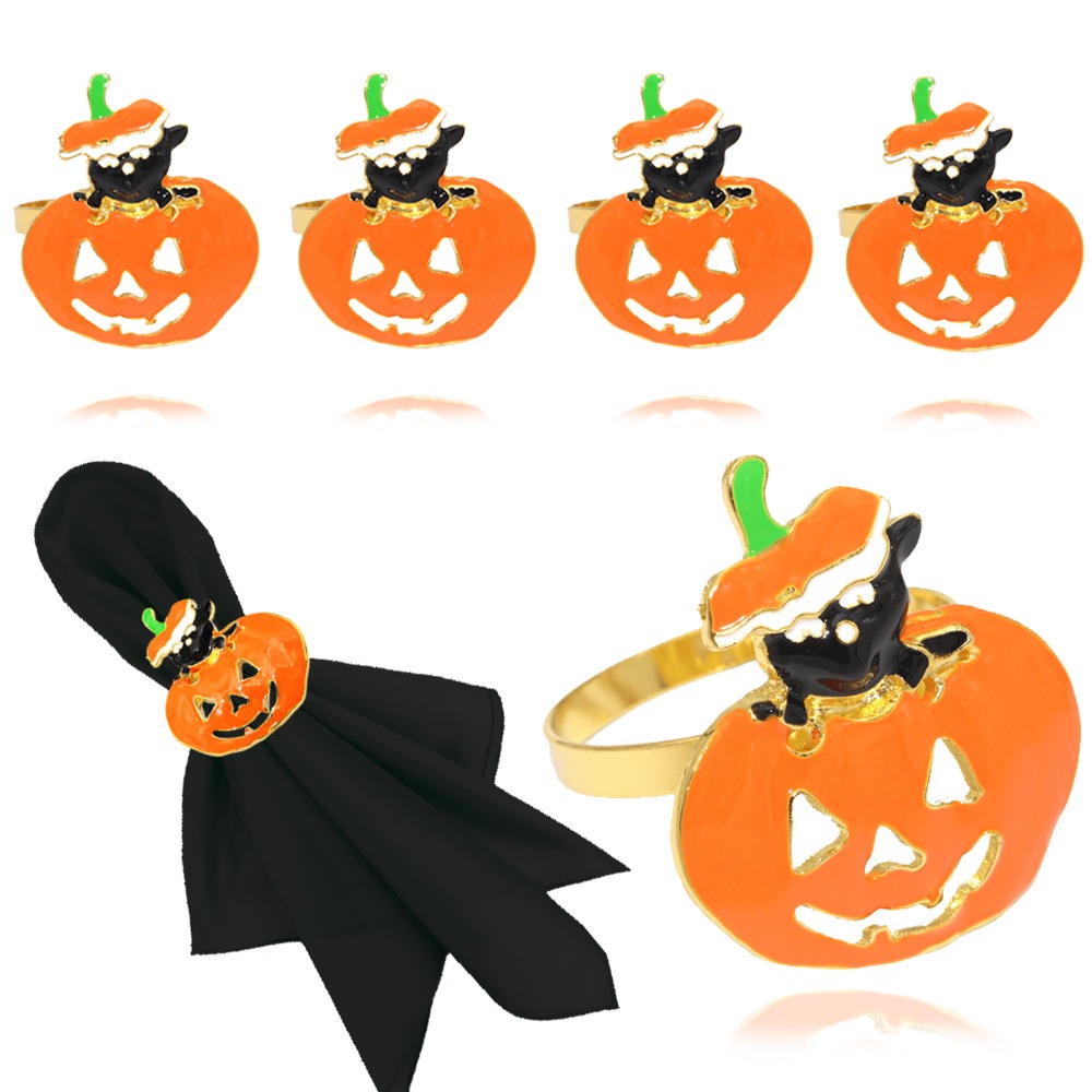 Halloween Pumpkin Napkin Rings