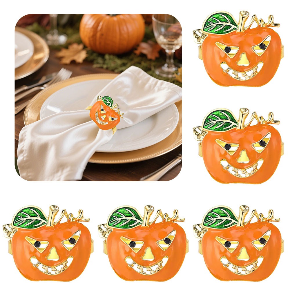Orange Pumpkin Napkin Rings