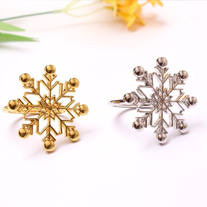 Snowflake Napkin Rings Set of 100 for Winter Wedding