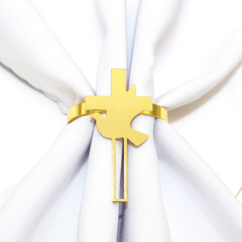 Easter Cross Peace Dove Napkin Ring