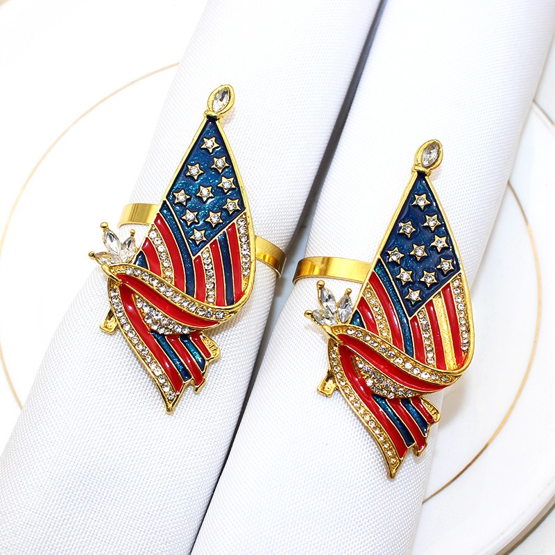 United States Flag Napkin Rings