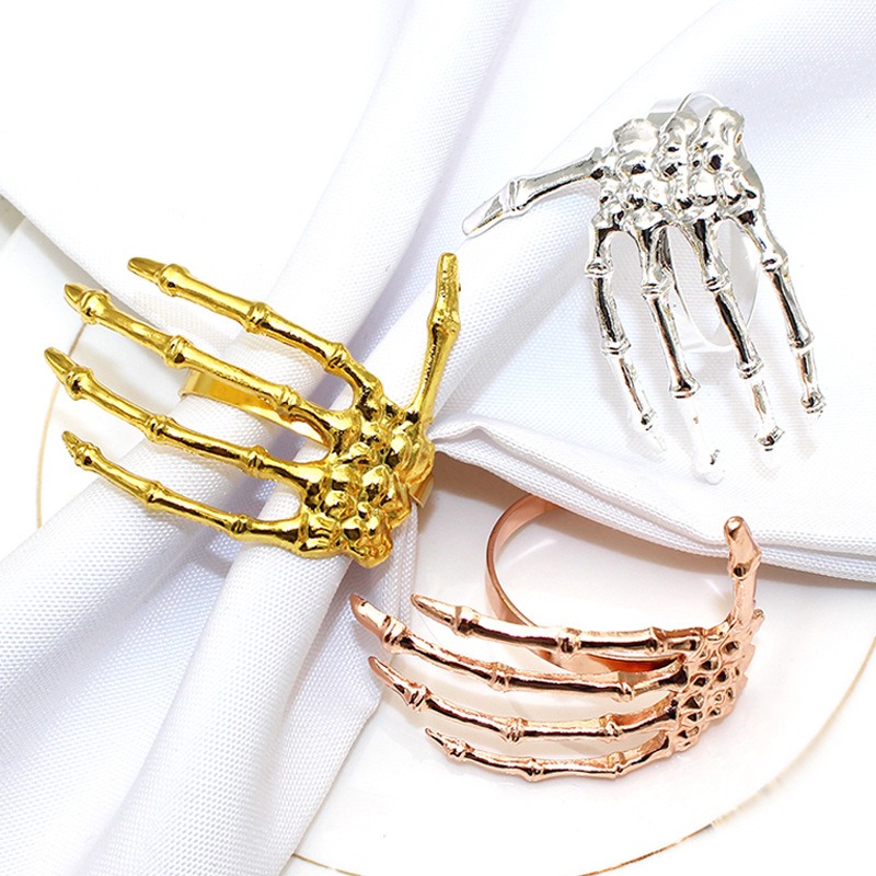 Skeleton Hand Napkin Rings