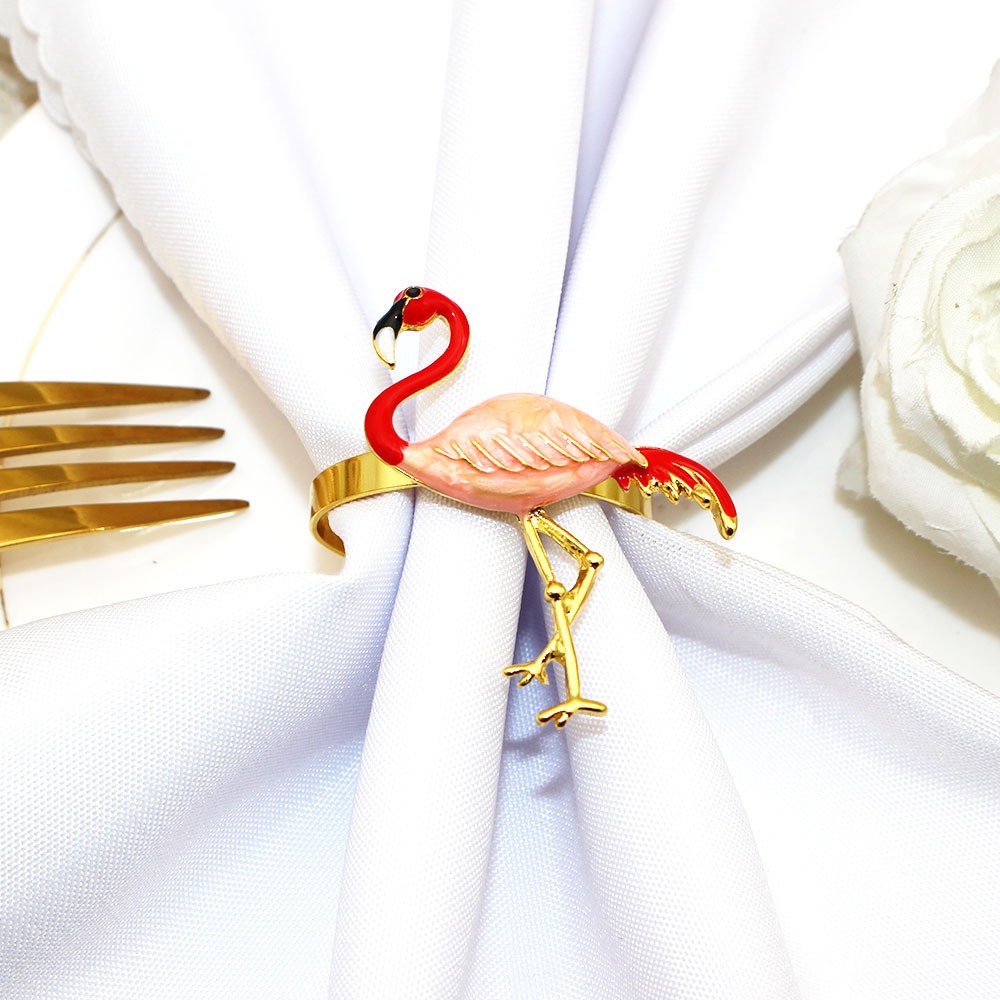 Pink Flamingo Napkin Rings