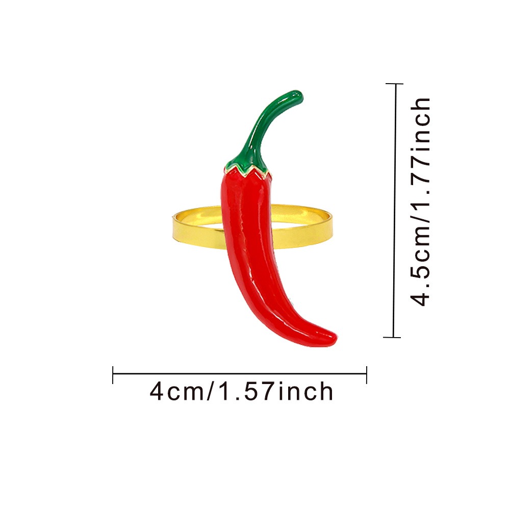 Chili Pepper Napkin Rings