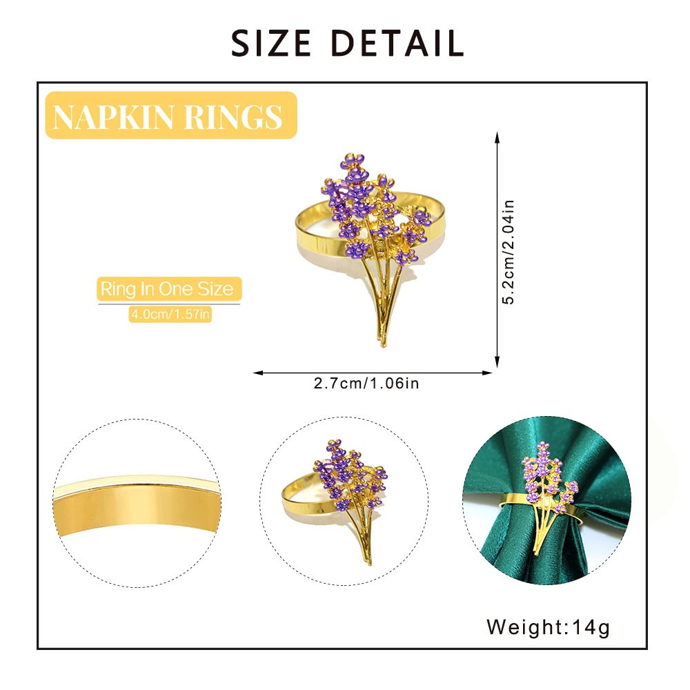 Lavender Napkin Rings