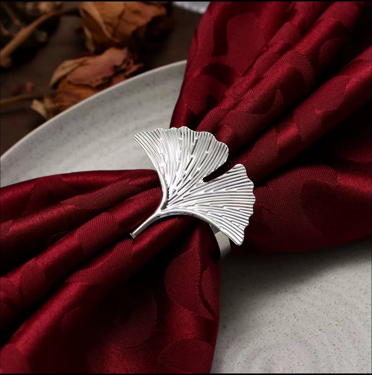 Ginkgo Napkin Rings