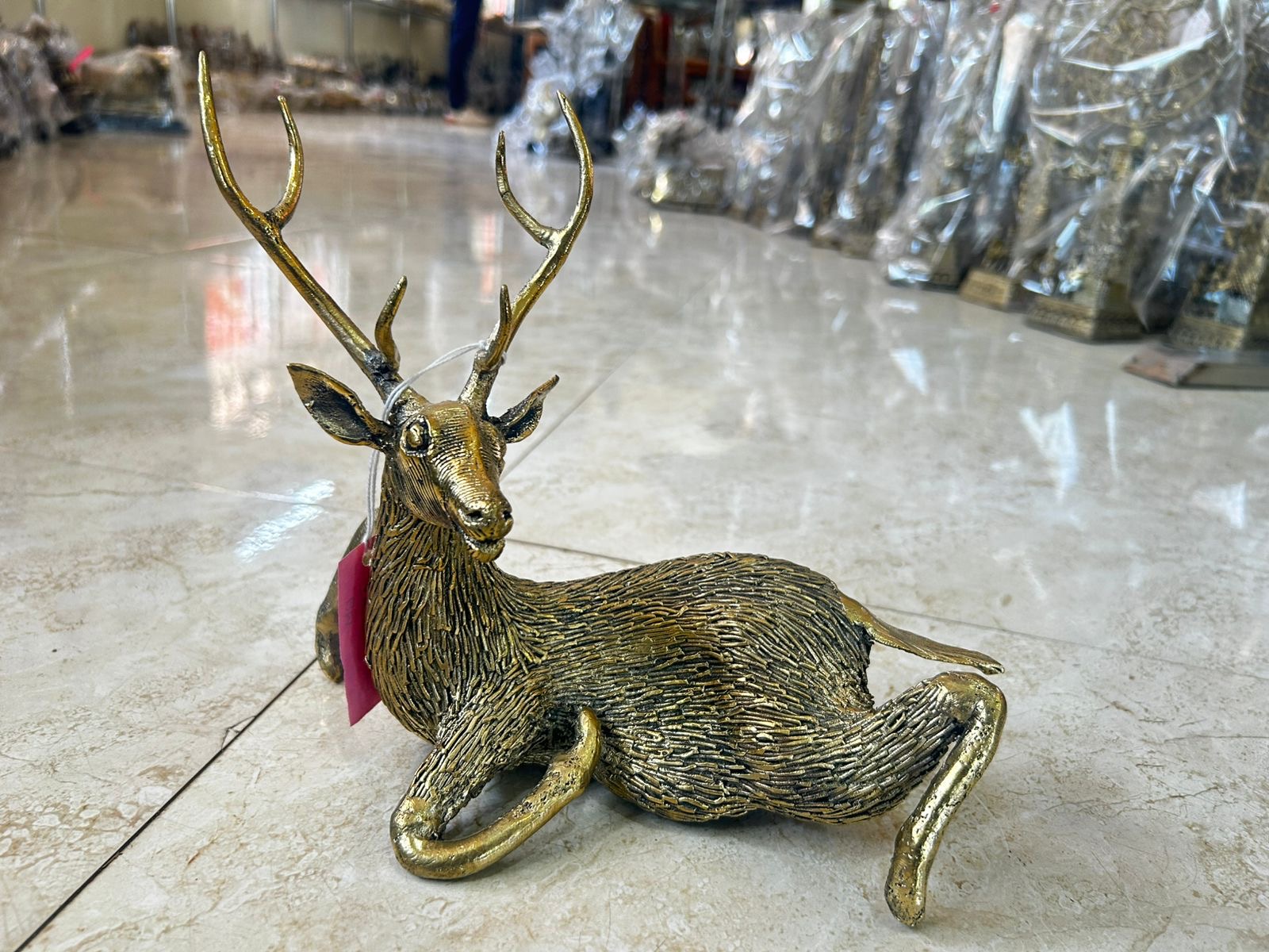 Bronze Deer Figurine