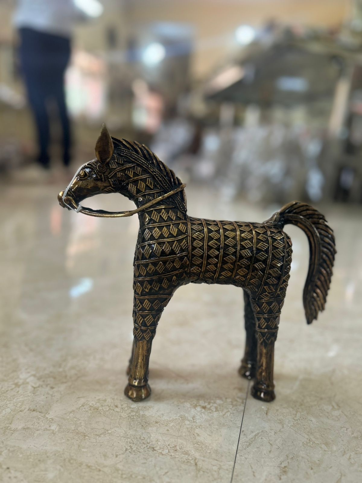 Decorative Metal Horse Figurine