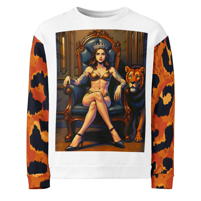 The Lion Queen Crewneck Pullover Sweatshirt