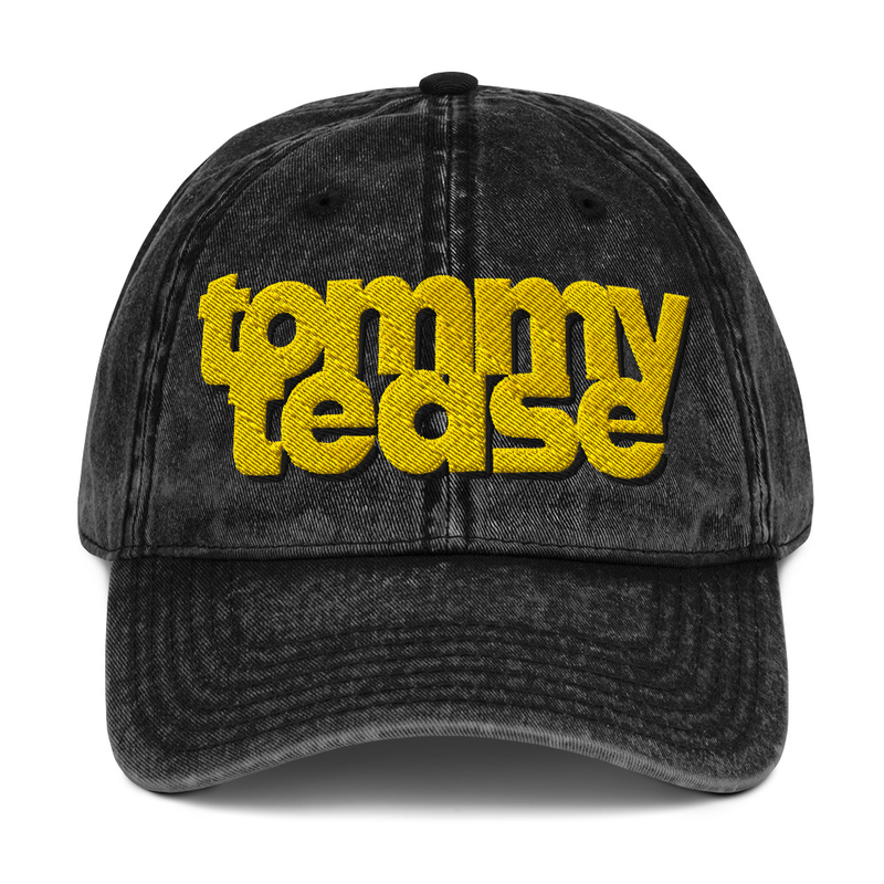 Embroidered Logo Vintage Cotton Twill Cap