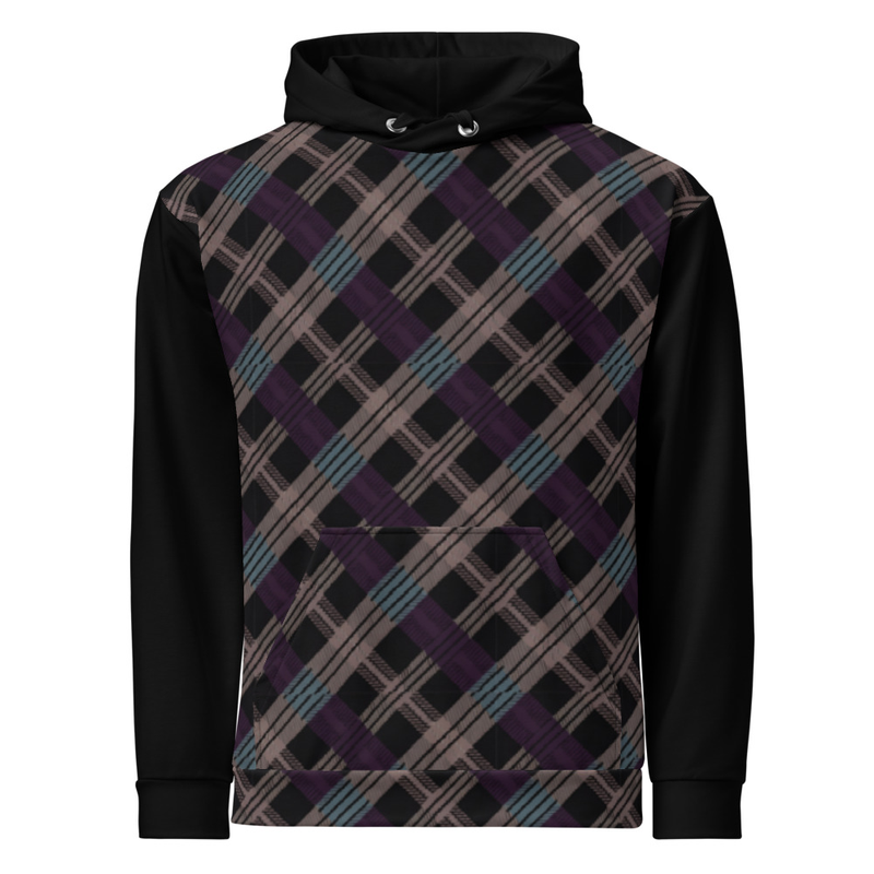 Eighth Letter Check Pullover Hoodie