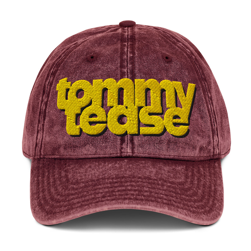 Embroidered Logo Vintage Cotton Twill Cap