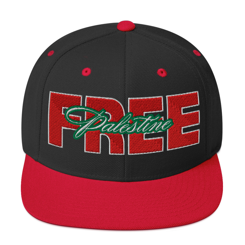 FREE Palestine in Country Colors Snapback Hat