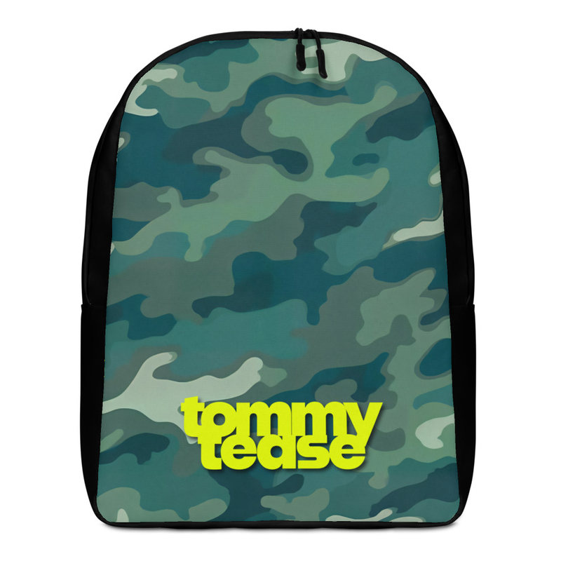 Camo Print Logo Minimalist Backpack