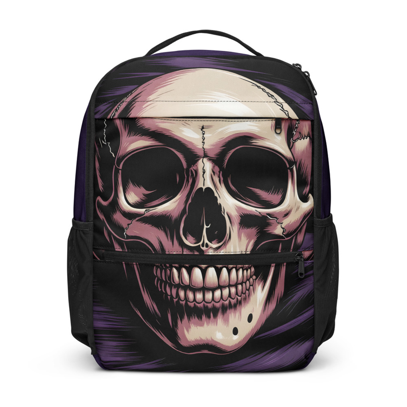 Purple Skull Utility Backpack