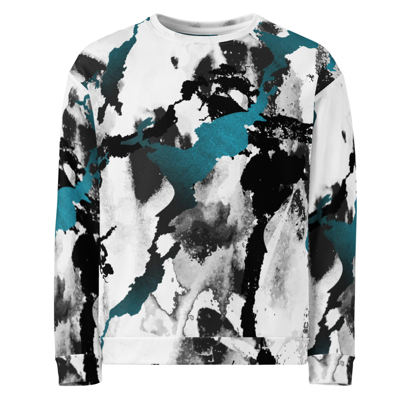 Ink Splatter Pullover Sweatshirt