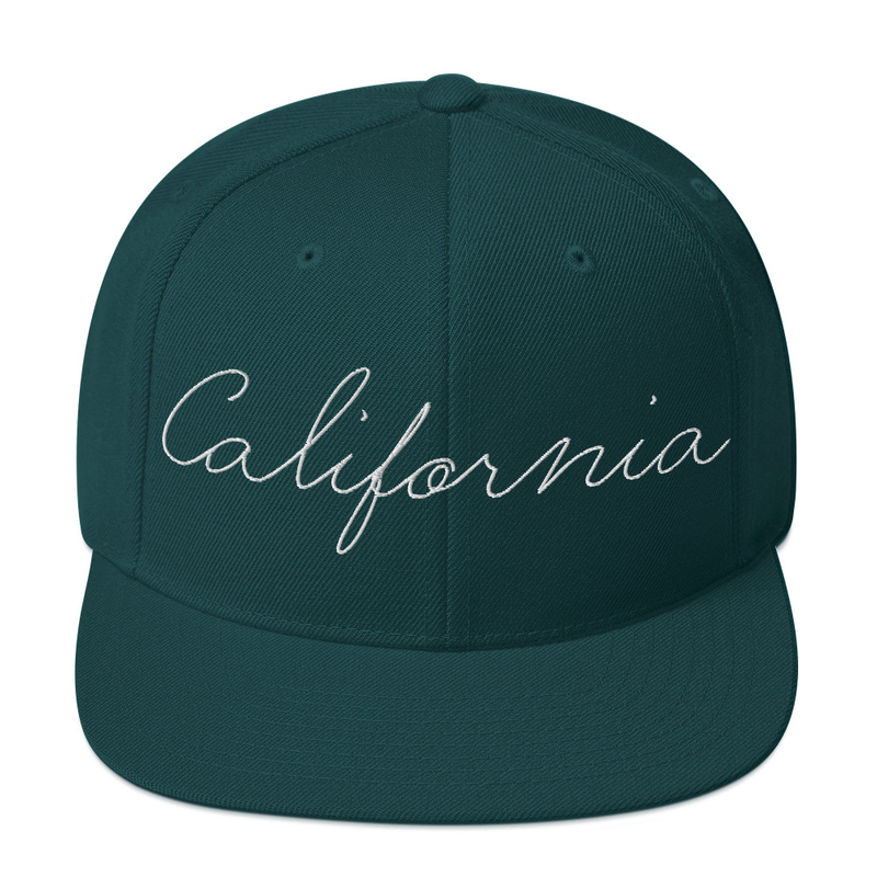 California Script Snapback Hat