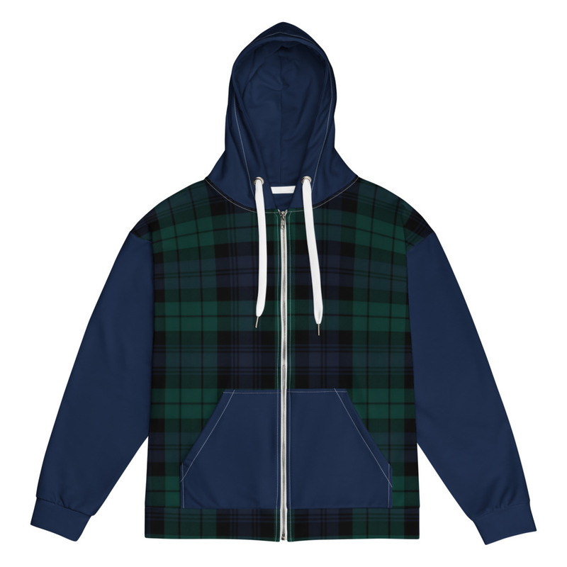 The Lucas Check Zip Hoodie