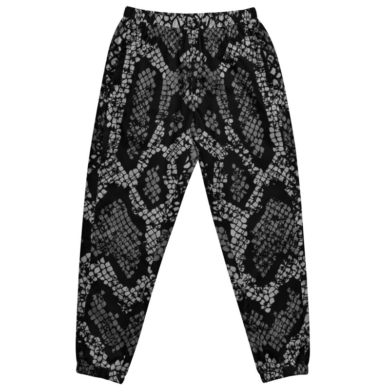Monochrome Snakeskin Track Pants