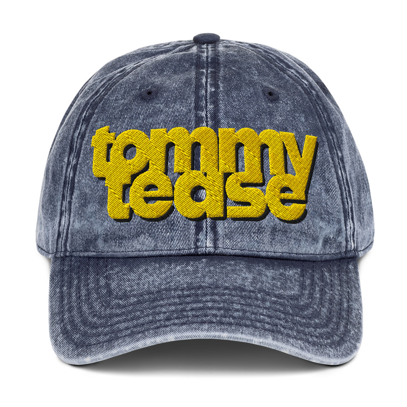 Embroidered Logo Vintage Cotton Twill Cap