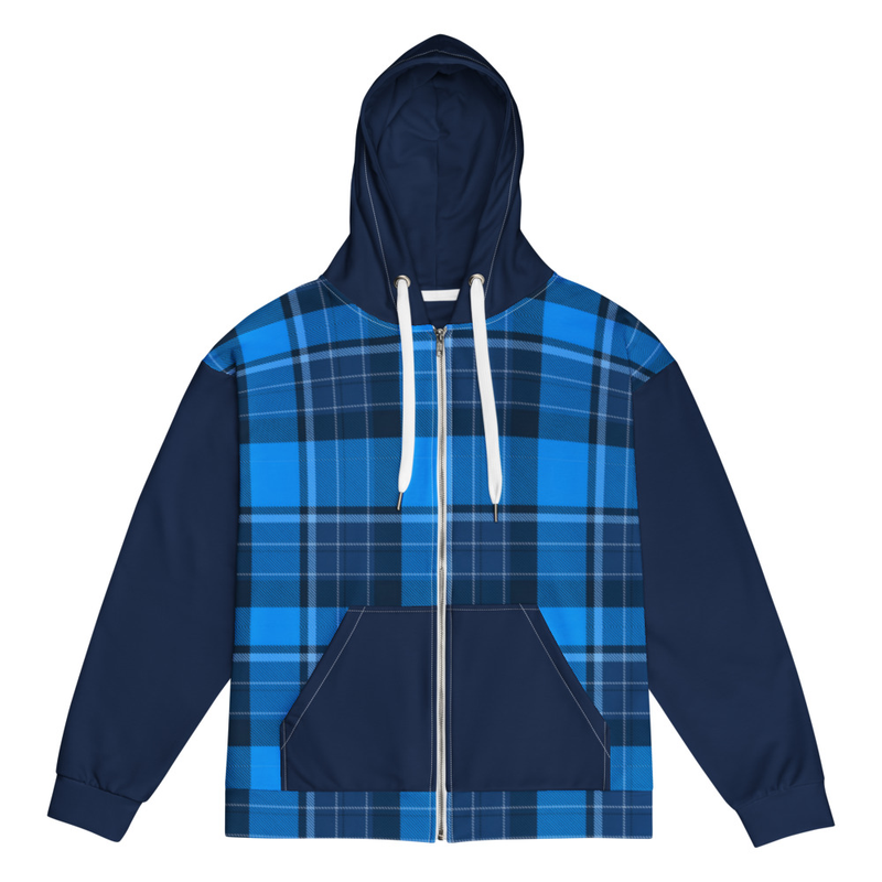 The Santiago Check Zip Hoodie